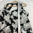 City Chic  Mono Dream Black White Floral Chiffon Fit and Flare Dress Sz 22 Photo 6