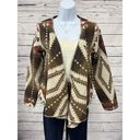 Shyanne  Aztec Open Front Cardigan Women’s Small Wool Blend Casual Southwestern Photo 2