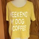 Grayson Threads 3 for 20 $ bundle Weekend, my dog, n coffee slouchy graphic t shirt Photo 0