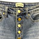 Abound  Button Fly Mom Blue Jeans Hi Rise Stretch Denim Medium Wash Womens 27 Photo 2