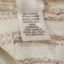 St. John  Inlay Sequin Trellis Knit Fit & Flare Dress Cream Metallic Gold 14 NWOT Photo 12