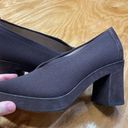 Eileen Fisher  Espadrille Sandals Women's 7.5 Black Wedge Heel Hipster S5 Photo 5