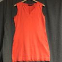 Krass&co New York , medium coral/orange V-neck sleeveless dress with pockets Photo 0