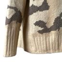 Sweet & Sinful  Sweater Turtleneck Heavy Knit Cream Camo Women’s Size Large Photo 8