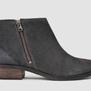 ALLSAINTS  Yuree Mid Double Zip Distressed Suede Boot Bootie in Dark Gray sz:38/8 Photo 0