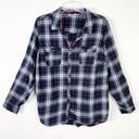 Dress Barn  Black White Red Plaid Long Sleeve Button Up Shirt Size 2X Photo 0