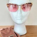 Miu Miu  Women's Tortoise Cat Eye SMU 50 P Sunglasses Gold & Brown With Pouch Photo 1