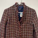 J. McLaughlin  Womens Walden Jacket Small Tweed Metallic Houndstooth Outerwear NEW Photo 6