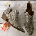 Snake Print Ankle Boots, Size 9 1/2 🐍 White Photo 3