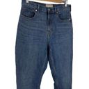 Everlane  The Cheeky Jean High Rise Medium Blue Wash Womens Size 29 Tall Cropped Photo 2