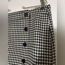 Harold’s wool midi skirt in black and white houndstooth. Size 8 Photo 2