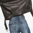 ZARA jacket bikerdistressed oversize casual faux leather Photo 10