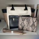 ALDO  Pineto Zippered Tote w/ Crossbody Strap & Faux Snakeskin Mini Bag NWT Photo 0