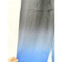 The Row  Avant Ombre Black Blue Relaxed Silk Shantung Pants Size XS Photo 6
