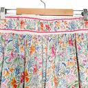 Rachel Zoe NWT  Floral Mini Skirt With Contrasting Band Preppy Pleats Size Large Photo 5