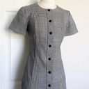 Theory  Easy Plaid Snap Shift Dress Photo 5