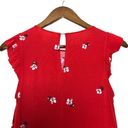 Popsugar  Floral‎ Mini Shift Dress Ruffle Whimsical Romantic Valentine Feminine S Photo 8