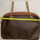 CELINE  Vintage Macadam Chain Shoulder Bag Leather PVC interior monogram brown Photo 4