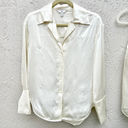 Banana Republic  100% Silk Button Down Shirt & Tank Top Cream Set Women's Size XS Photo 5