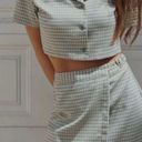 Brandy Melville Green Plaid Vivian Top & Emerson Skirt Set Photo 0