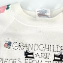 Vintage 90s Very Special Granny grandchildren Crewneck patchwork quilting XL Photo 3