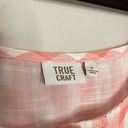 True Craft  Gingham Ruffled Pink Blouse Photo 10