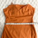 Showpo NEW  Patchico Orange Linen Blend Look Split Bust Bodycon Mini Dress 6 Photo 9