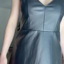 ZARA Black Short Leather Dress Photo 0