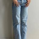 Princess Polly Holly Asymmetric Straight-Leg Jeans Photo 7