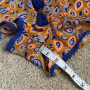 Aerie  Paisley Silky Shorts Mustard Yellow Blue Lace Trim Women’s Size Medium M Photo 7