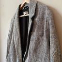 Rachel Comey Target Women's Large Oversized Herringbone Tweed Linen Gray Blazer Black Photo 11