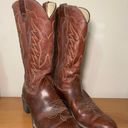 Leather Cowgirl Boots Brown Size 9.5 Photo 1