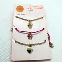 Total Girl  Set of Three Gold & Pink Necklaces Photo 0