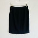 Kate Spade  Ulisse Wool Crepe Black Straight Pencil Skirt Size 0 Photo 9