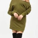 n:philanthropy  Dress Womens Extra Small Green Sweatshirt Asymmetric Tunic NWT Photo 7