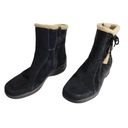 Clarks  Angie Madi Bendables Suede Boots Size 7.5M Black sherpa trim Photo 4