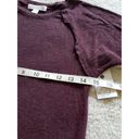 Treasure & Bond  Curved Hem Long Sleeve Burgundy Gray Ombre T-Shirt Womens Sz XS Photo 2