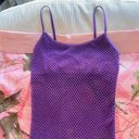 Poof y2k vintage 2000s purple fishnet mesh tube mini dress  Photo 4