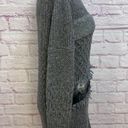 Banana Republic  Women's Textured Collage Sweater Grey Combo Turtleneck Size M Photo 2