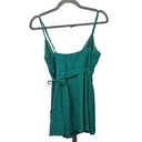 Revolve Superdown Wrap Top Womens Size XS V-Neck Spaghetti Strap Green Photo 3