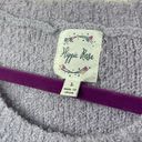 Hippie Rose  Lavender Purple Round Neck SOFT Cozy Sweater ~ Shorter Crop ~ Size L Photo 4