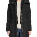 Cole Haan  Black Signature Shawl Hooded Bibbed Puffer Coat | S Photo 0