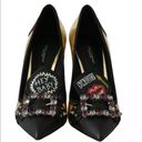 Dolce & Gabbana NIB  crystal buckle appliqué heels Photo 5