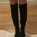 Unisa Black Suede Knee High Boots Photo 1