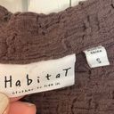 Habitat  clothes to live in brown crinkled collared button front light jacket S Photo 2