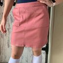 prAna pink stretchy Denim skirt Photo 0