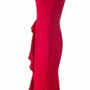 NICHOLAS Red Piper Dress Sleeveless Ruffles Cocktail Dress Designer US 2 Flawed Photo 8