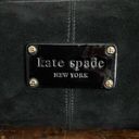 Kate Spade  Black Suede and Patent Leather Vintage Handbag 12"x5"x7" Photo 4