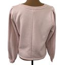 Banana Republic  Factory fleece lined smocked sweatshirt dusty pale pink size S Photo 1