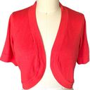 R & K  ORIGINALS Ladies Coral Bolero Short Cardigan Sweater ~ LARGE Photo 0